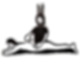 腰部に鍼をしているイラスト