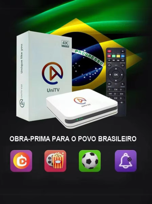 Miniatura: UniTV V10 Smart TV Box Full HD – UniTV Free Vitalício | Pronta Entrega Brasil