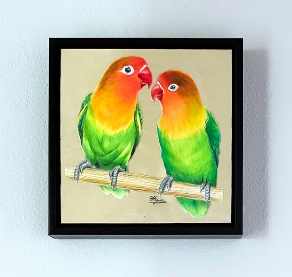 Lovebirds_framed
