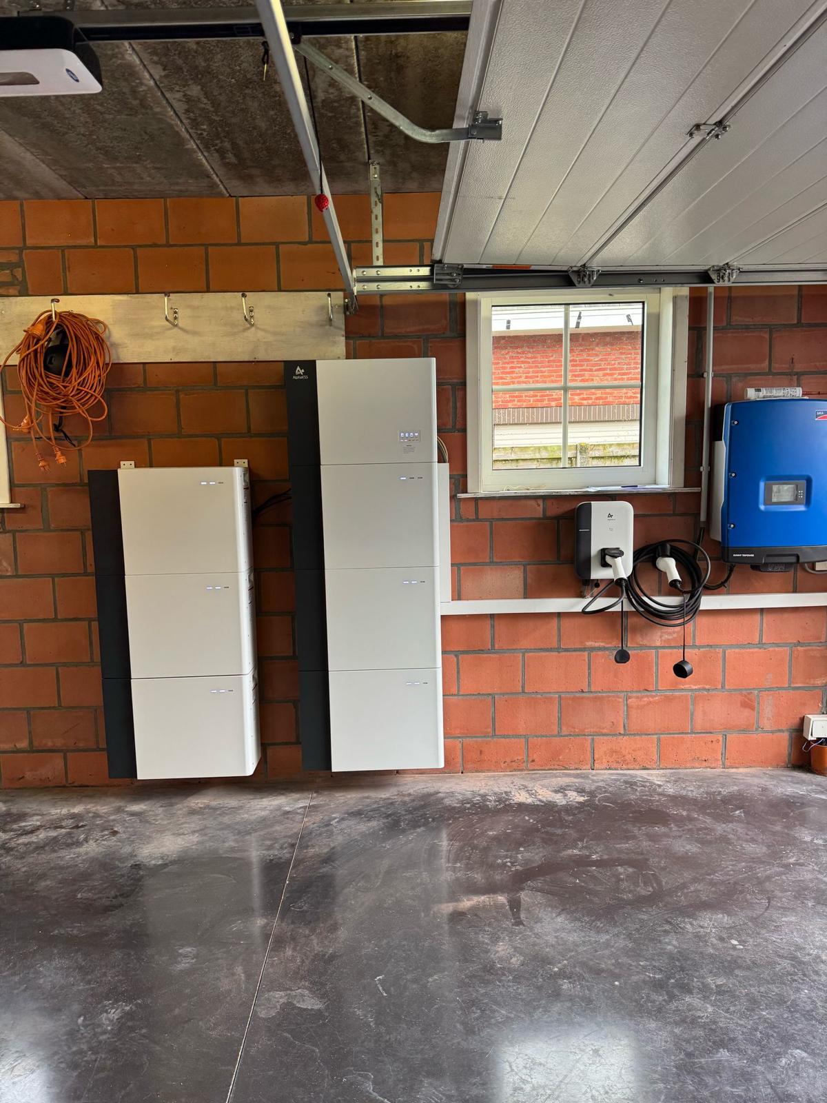 Combi PV + batterij + laadpaal