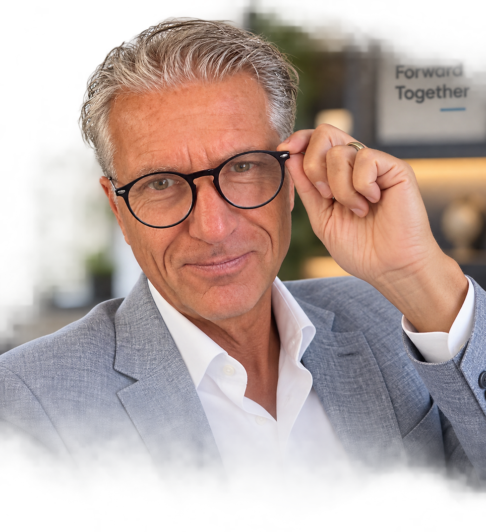 Rob Theunissen adviseert een managementteam over commerciële groei