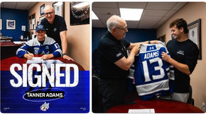Tanner Adams signs with Sudbury Wolves
