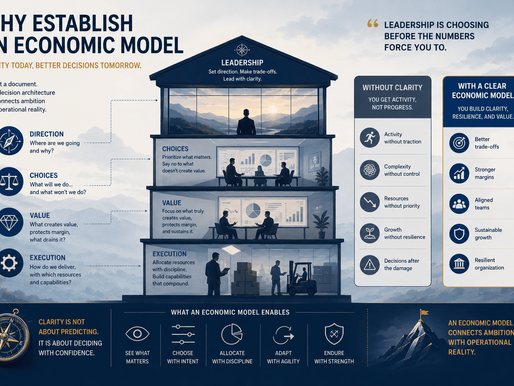 A company does not need an economic model to look structured…