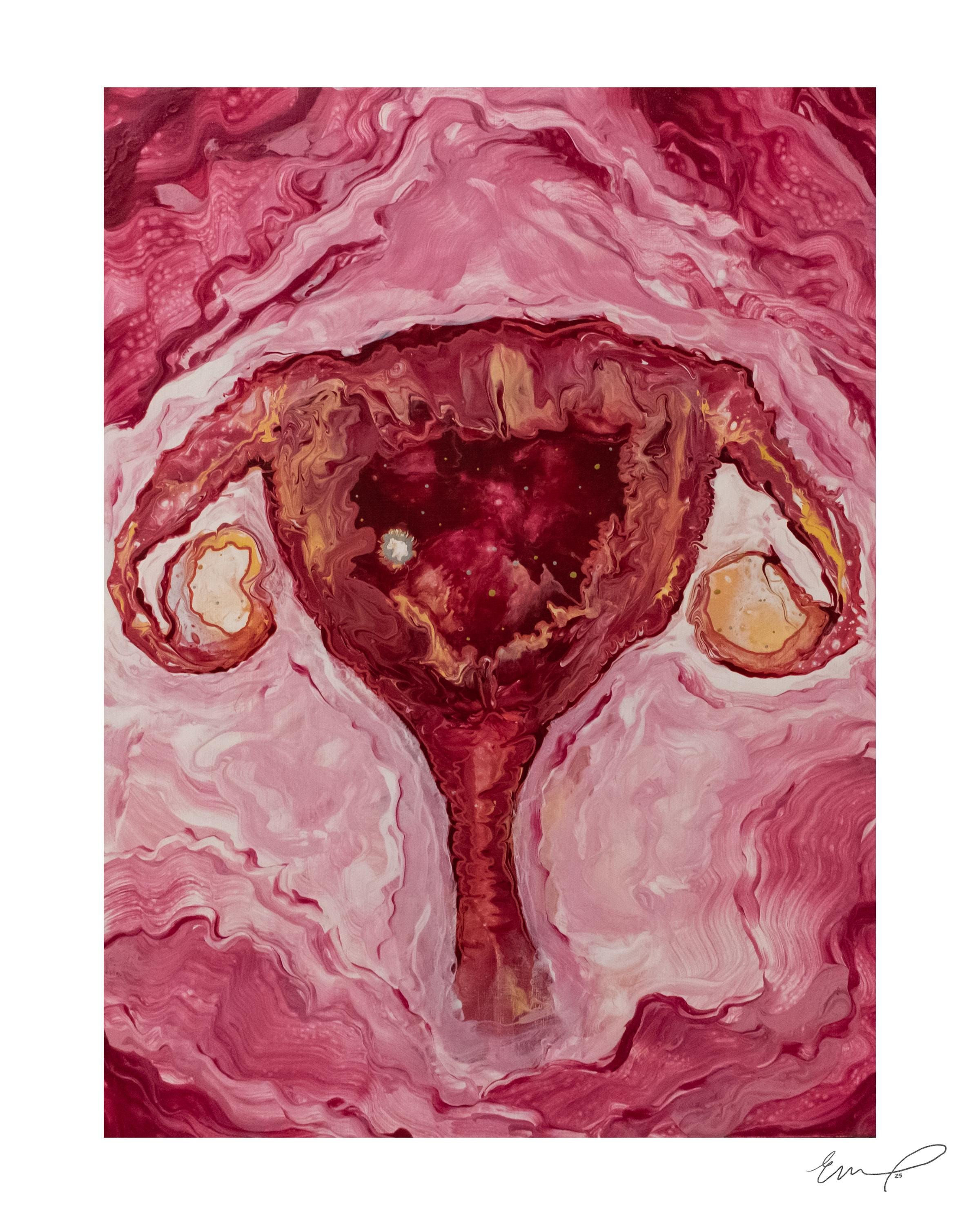 Female Reproductive System - Anatomical Autopsy Morgue Body Art Print