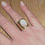 Miniature : Bague large nacre