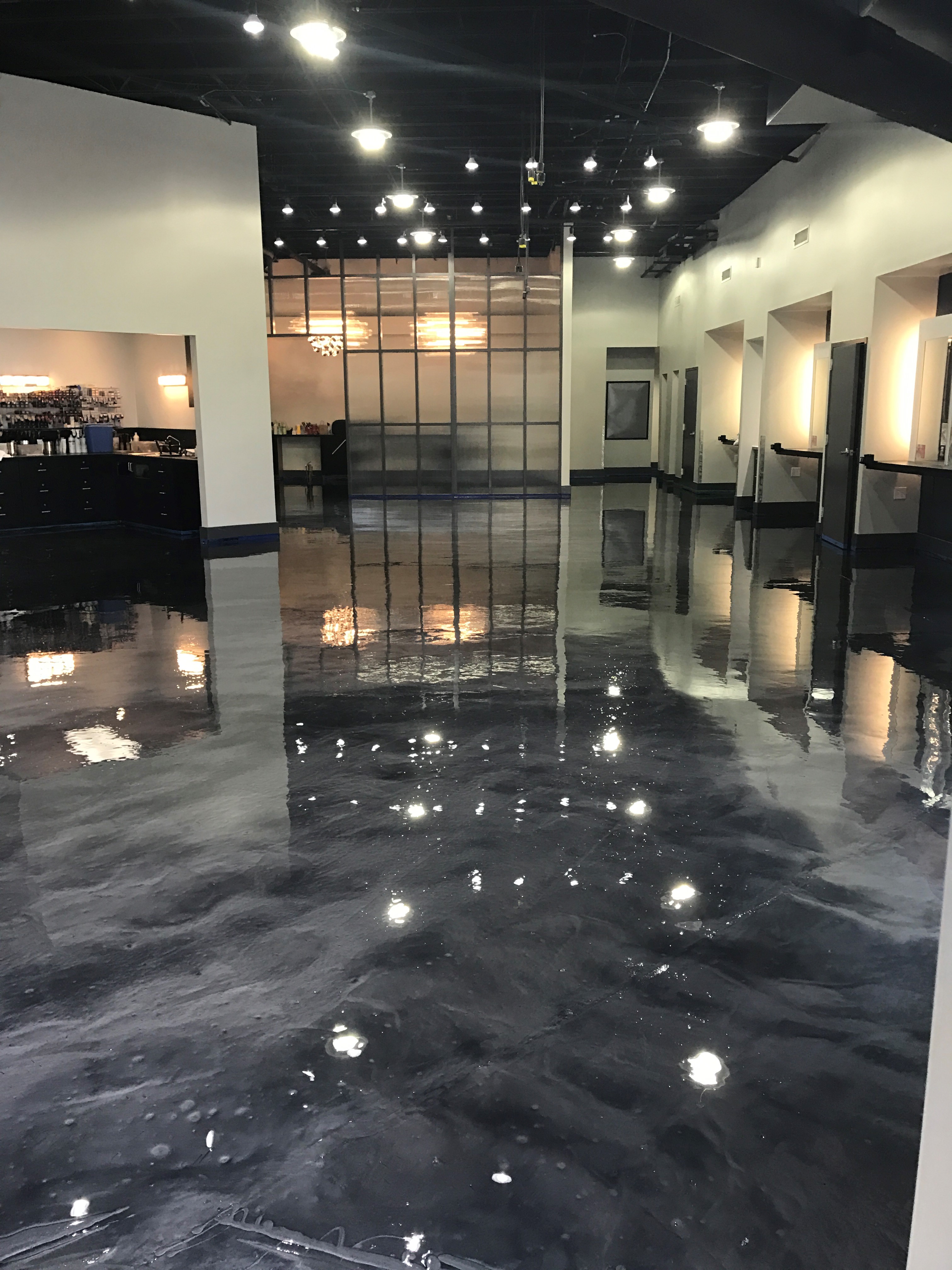 Epoxy Metallic Gunmetal Aveda Salon
