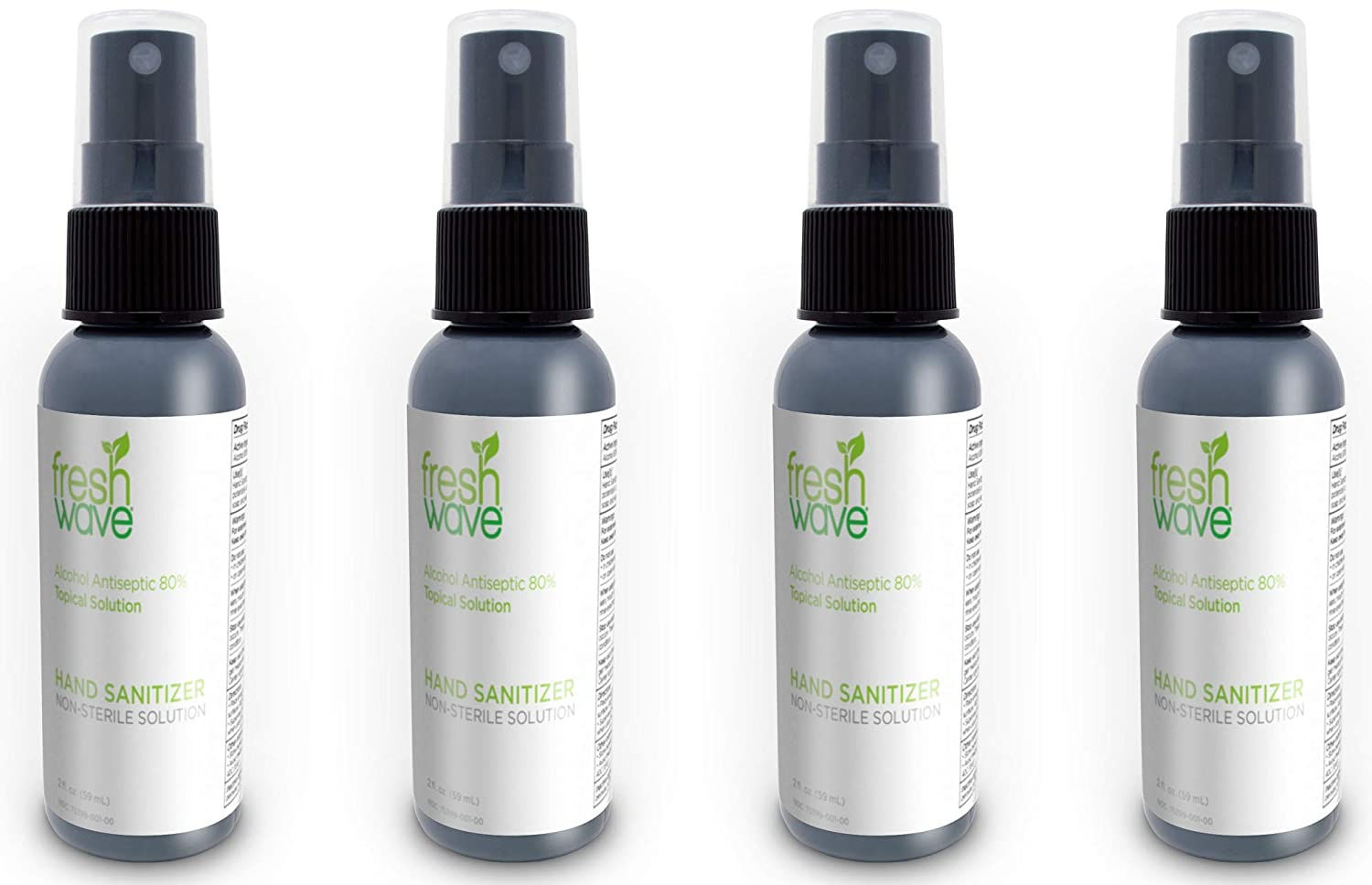 Fresh Wave 80% Alcohol Hand Sanitizer Liquid, 2 fl. oz. (4 pack)