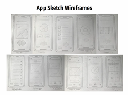 Noteable App Low Fidelity Wireframes