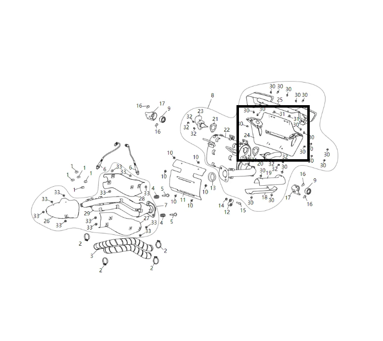 villain exhaust parts