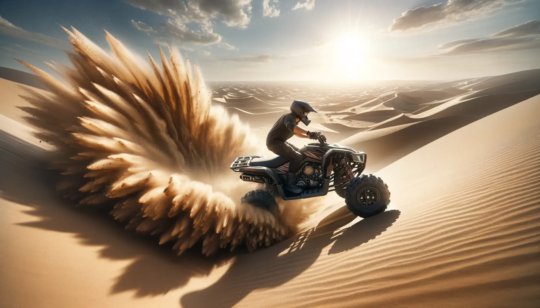 atv on sand dunes