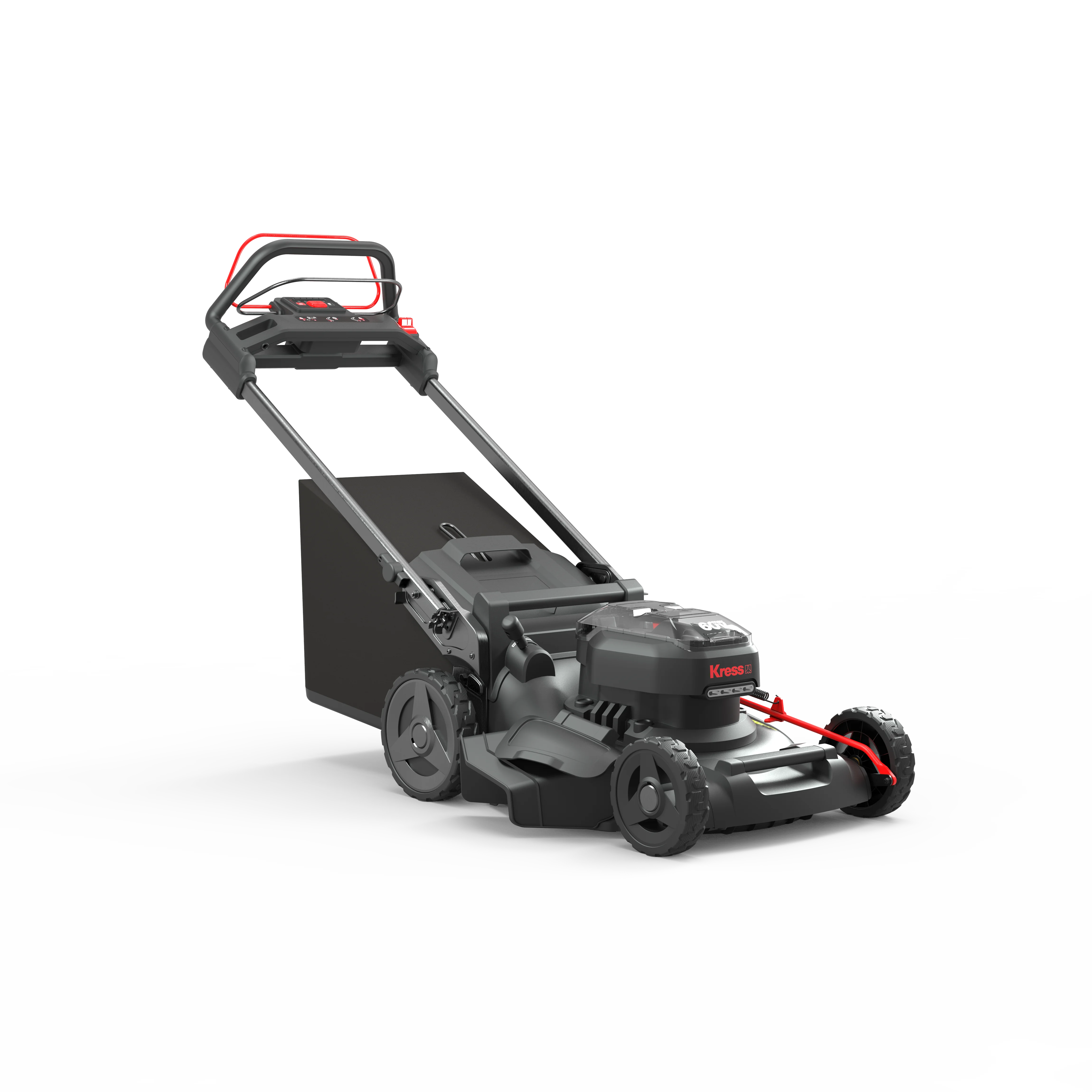 White outdoor self 2024 propelled lawn mower