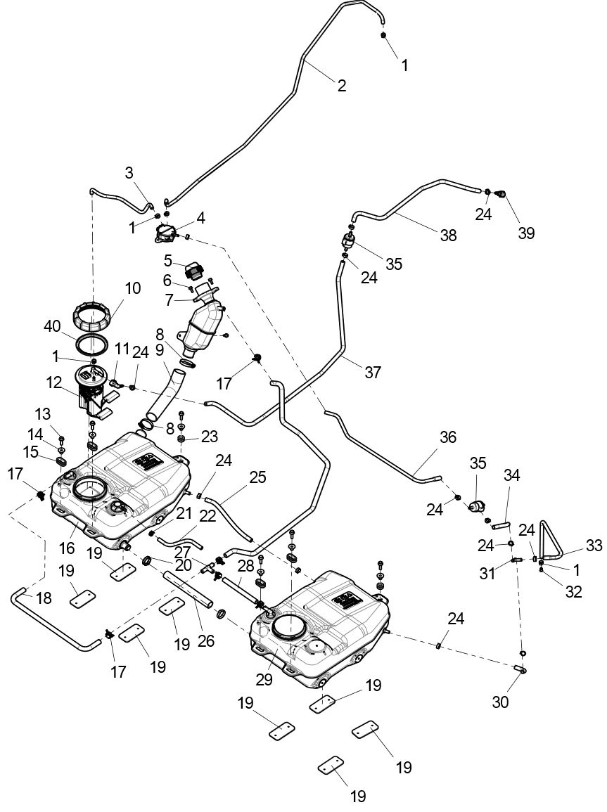 Segway Auxiliary Gas Tank - S03A50105001 TAKEOFF