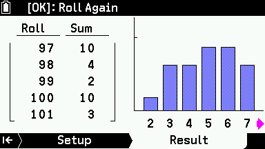 Statistics on the fx-CG100 Grapher