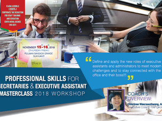 PROFESSIONAL SKILLS FOR SECRETARIES AND EXECUTIVE ASSISTANT MASTERCLASS 2018 WORKSHOP