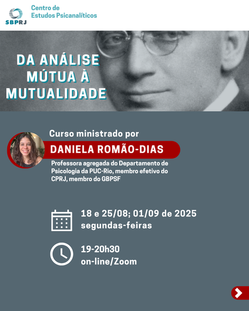 Curso: Da análise mútua à mutualidade