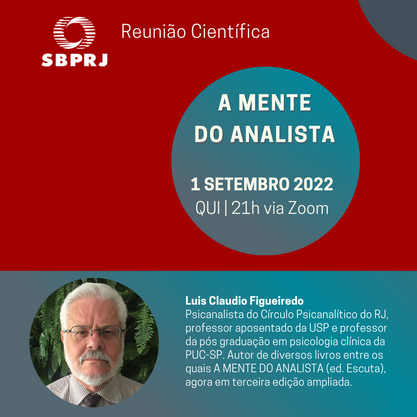 Reunião Científica A MENTE DO ANALISTA