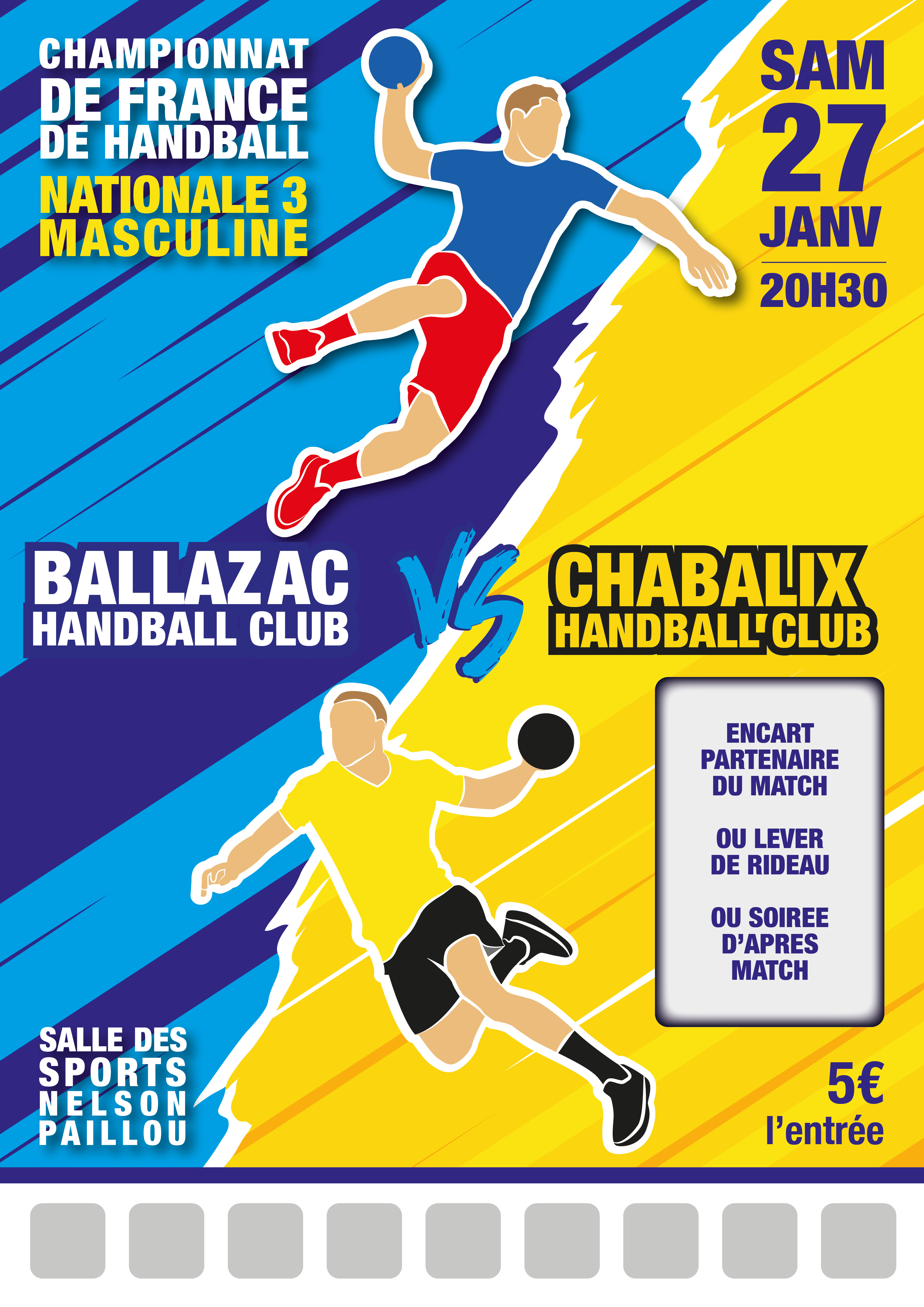 Modèle match handball n°4