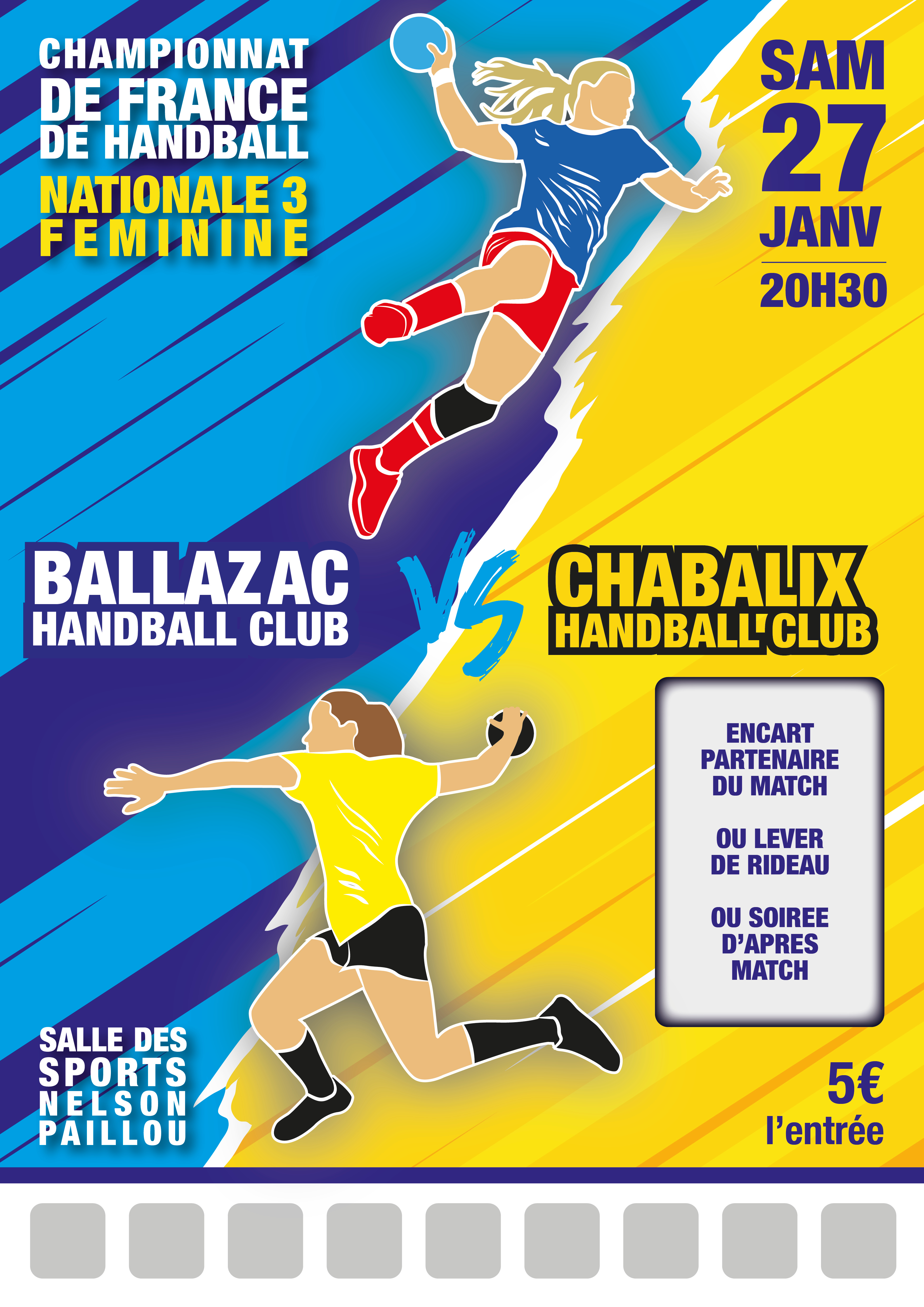 Modèle match handball n°3