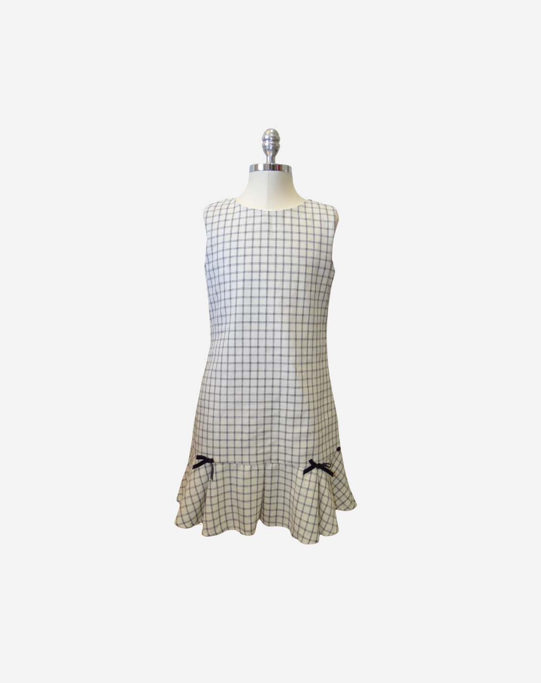 Vestido Xadrez Corpo Longo