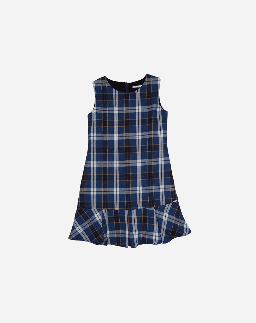 Vestido Xadrez Um Babado S/Mg