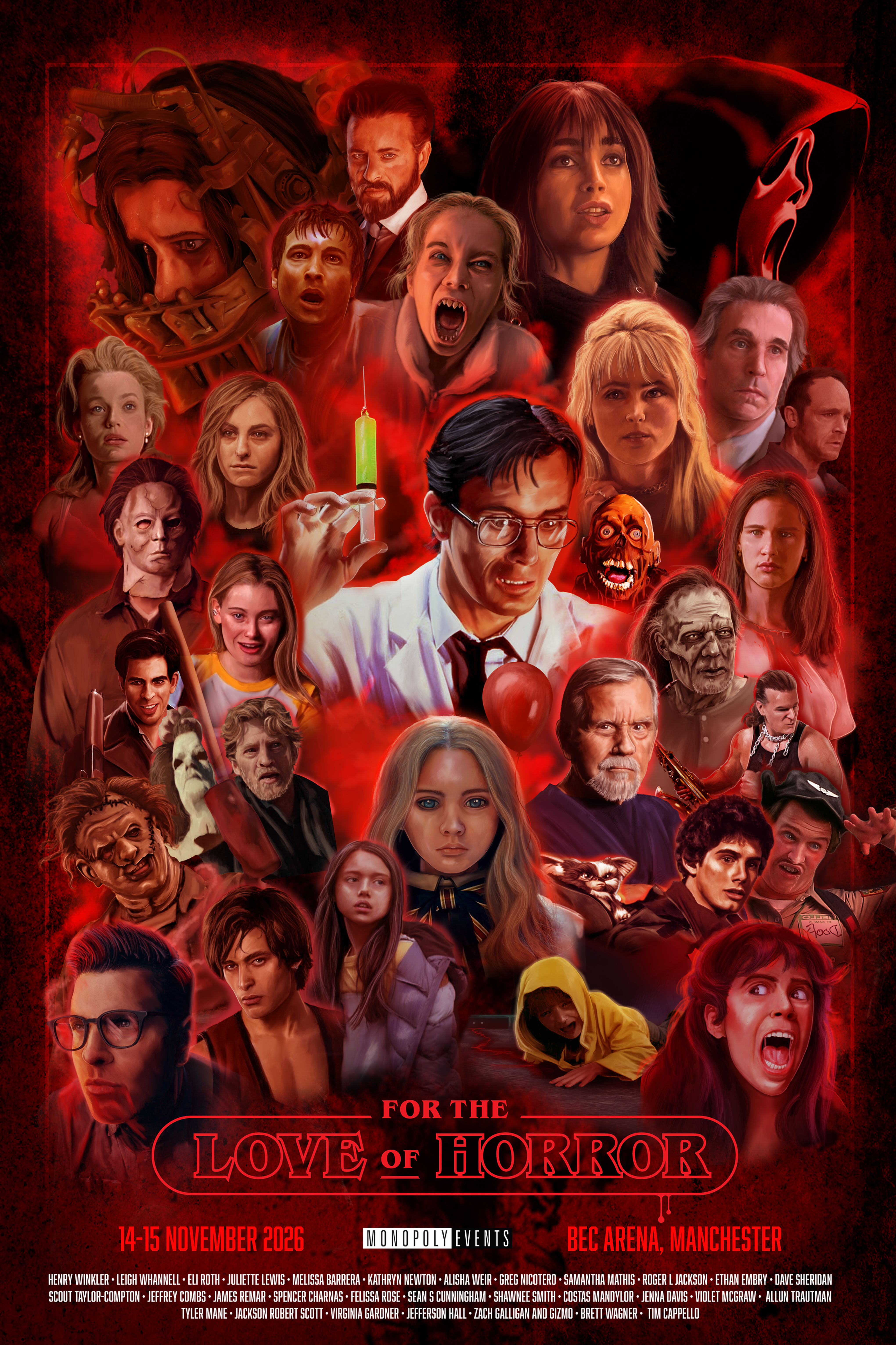 For the Love of Horror November 2026 Ltd Ed Numbered 12x16" Event Poster