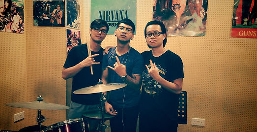 Vehemon original line up - Johnny, Lionel, Daniel