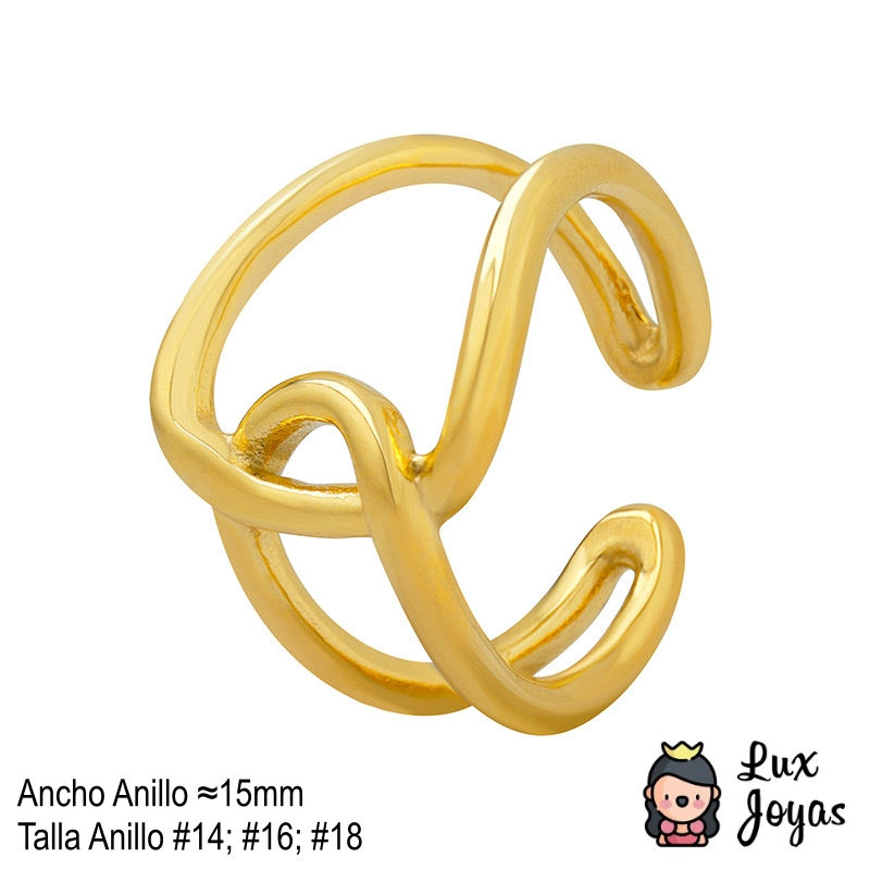 Miniatura: Anillo Baño Oro 18k Diseño