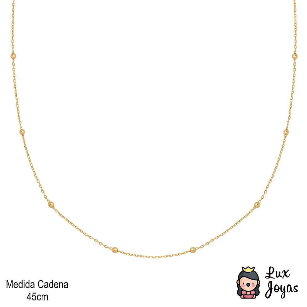 Miniatura: Cadena Pelotitas Oro 18k Italiano