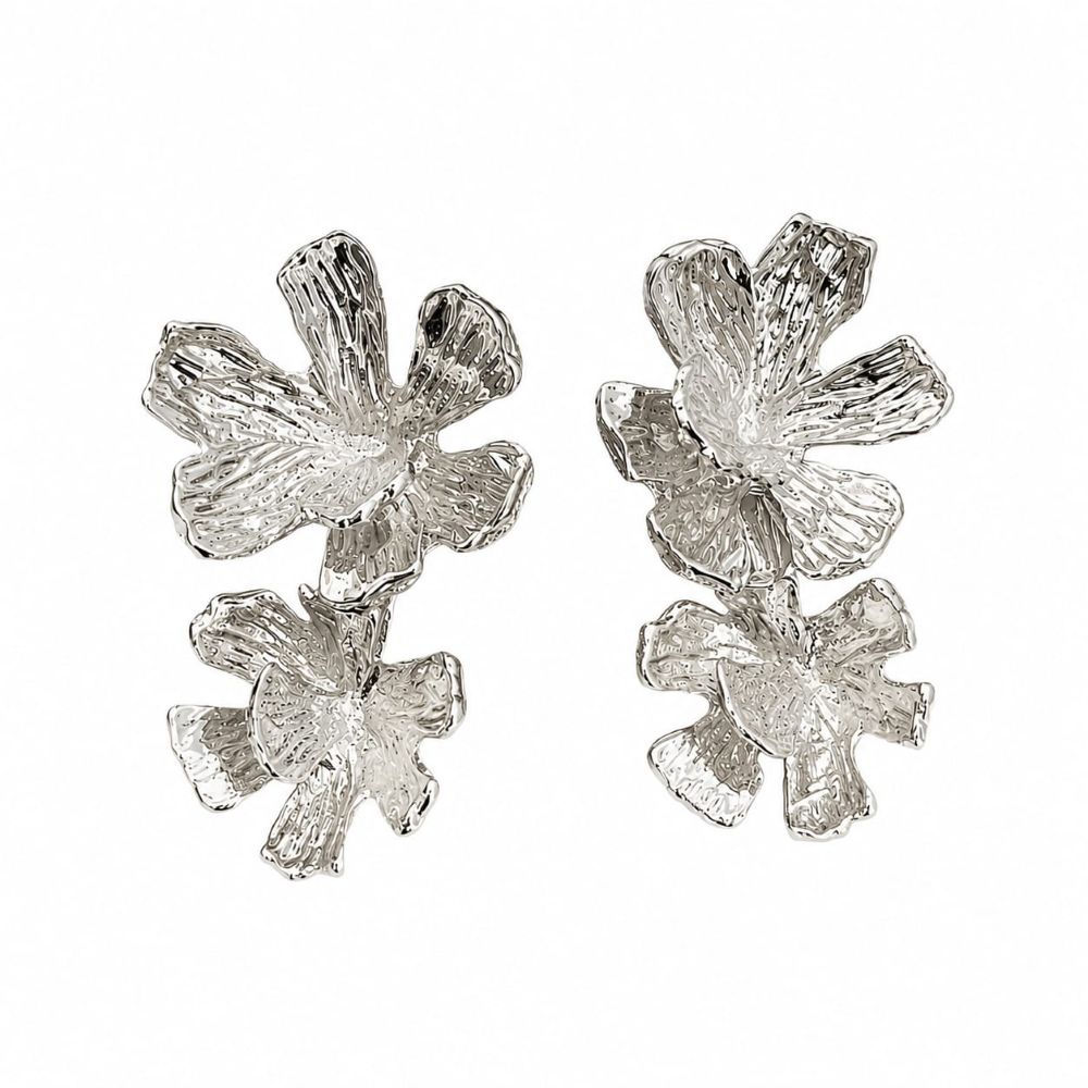 Aros Aleación Flor X2