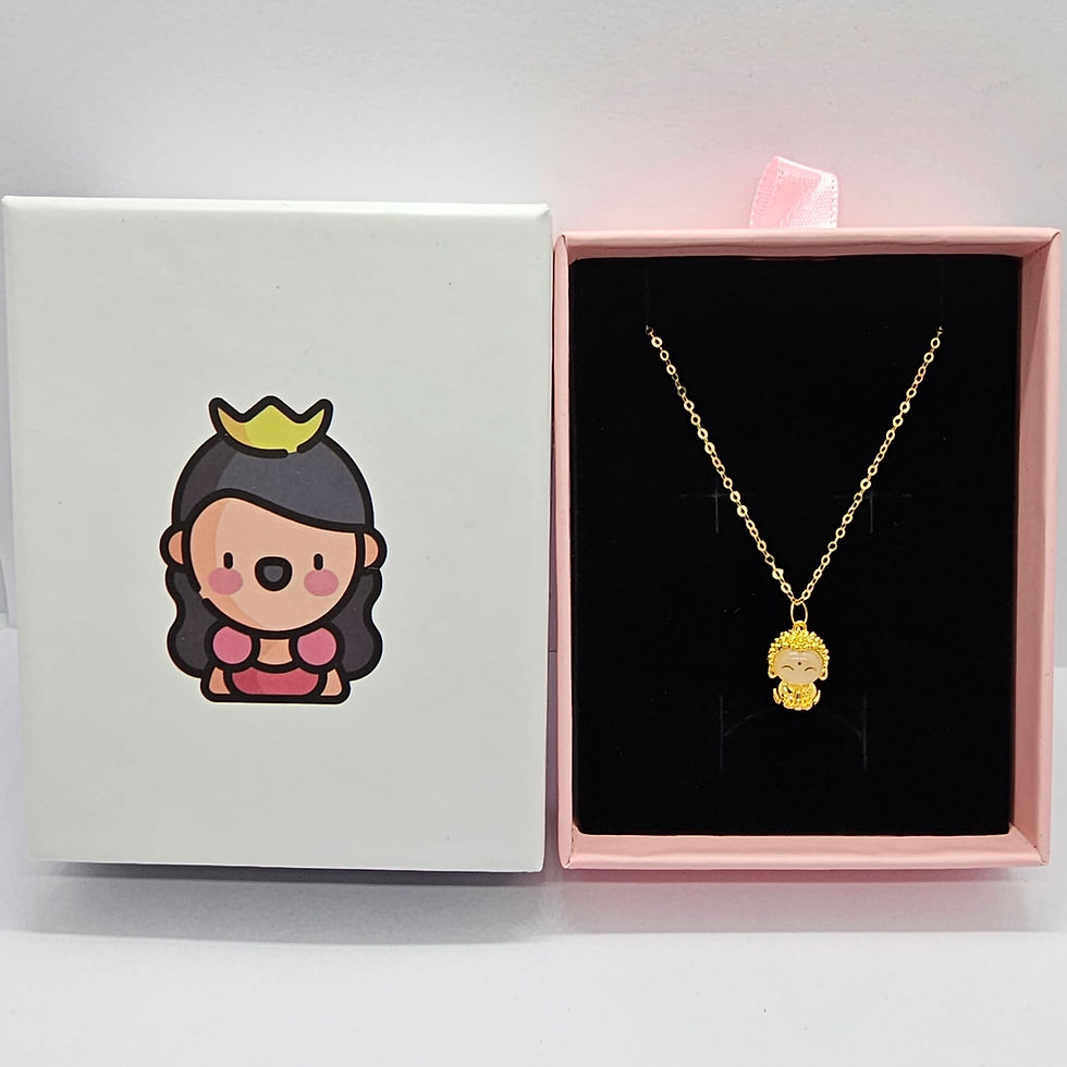 Miniatura: Cadena Eslabones Oro 18k Colgante Buda Feliz Jade