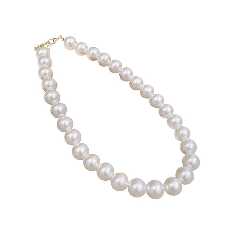 Collar Aleación Perlas 12mm