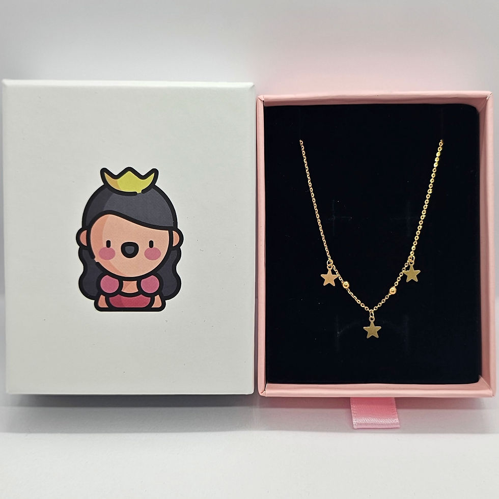Miniatura: Pulsera de Pelotitas 3 Estrellas 18k