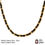 Miniatura: Collar Baño Oro 18k Chocker Cadena Cuero Negro