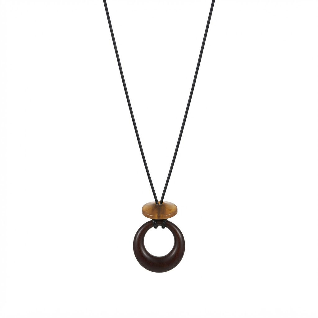 Collar Aleación Cuero Circ Pie