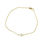 Miniatura: Pulsera Plata 925  Baño Oro Cruz Brillitos