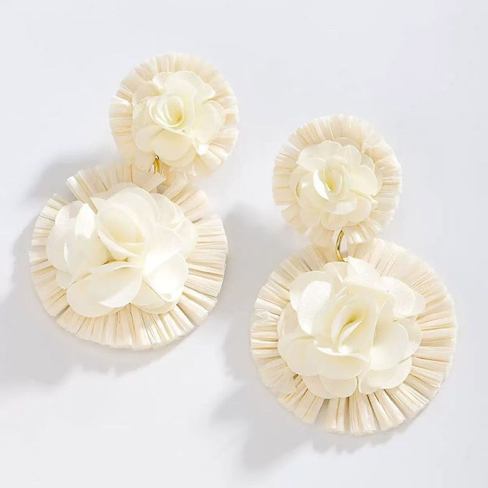 Miniatura: Aros Aleación Flor B X2