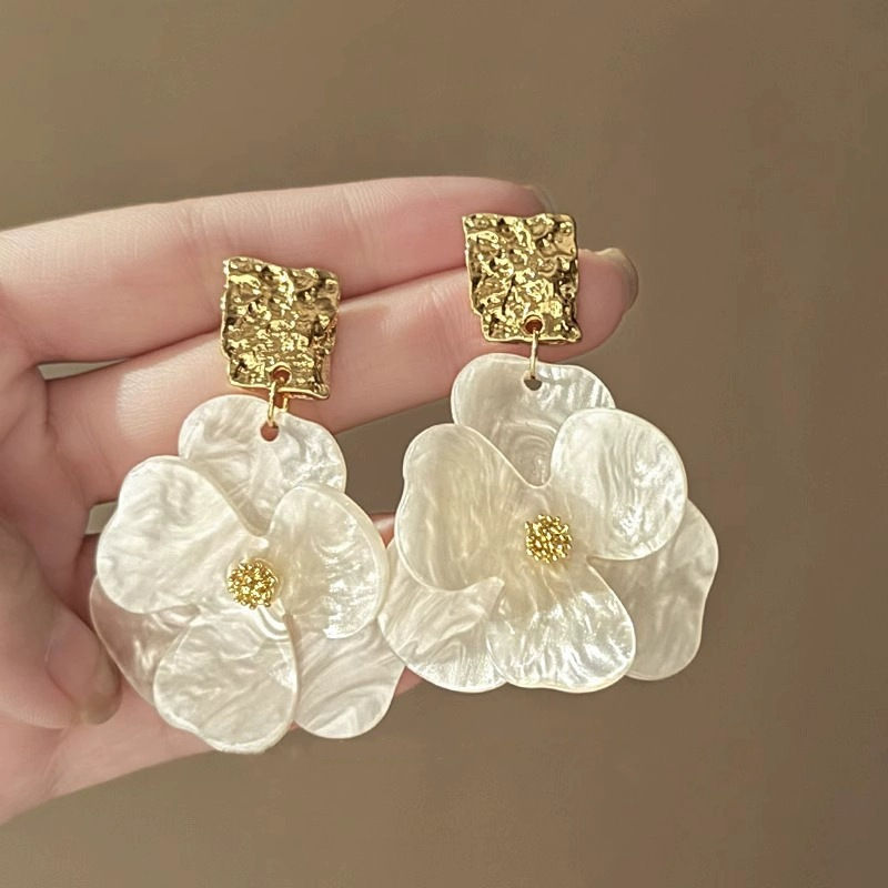 Miniatura: Aros Aleación Cuad Flor V