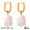 Miniatura: Aros Baño Oro 18K Cuad Perla