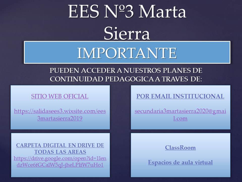 NUESTROS CANALES DE COMUNICACIÓN