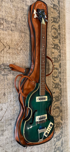 ベース Greco Violin Bass 1967 Greco Violin Bass - Greenburst | Vintage Bass Vault