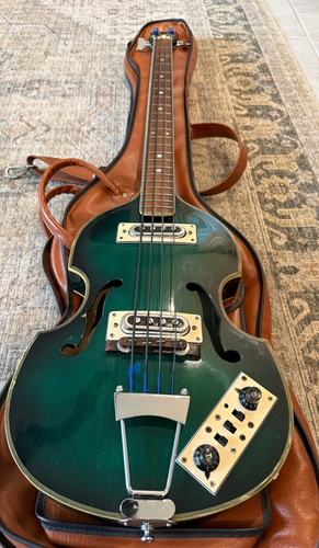 1967 Greco Violin Bass - Greenburst | Vintage Bass Vault