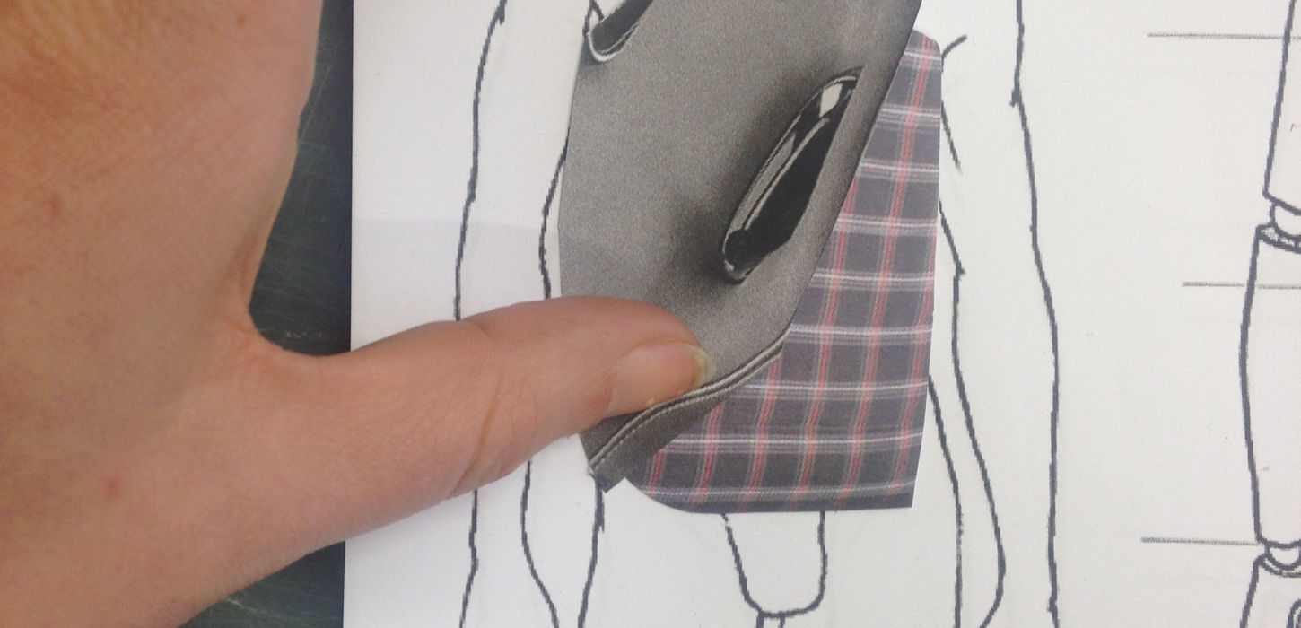 Work in progress. Collage work to create shapes and design ideas