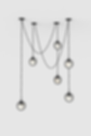 Trento Alabaster Chandelier 4 BLK