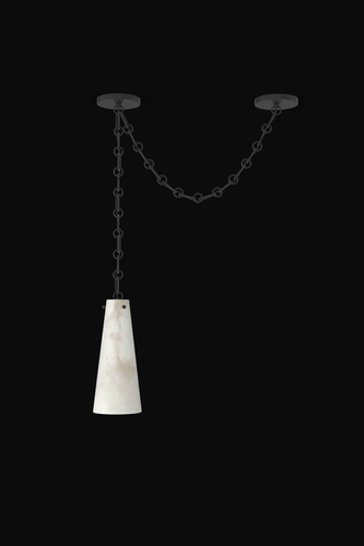 Lucca Alabaster Pendant 1S BLK | Orphan Work