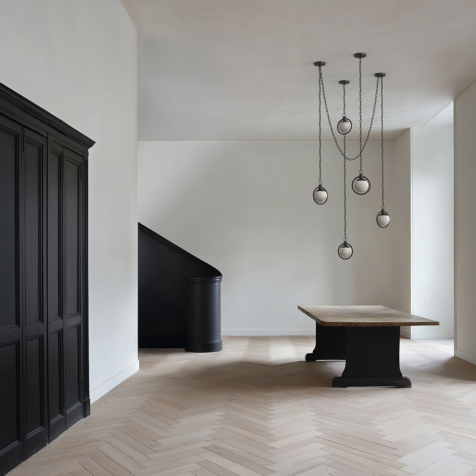Thumbnail: Trento Alabaster Chandelier 4 BLK