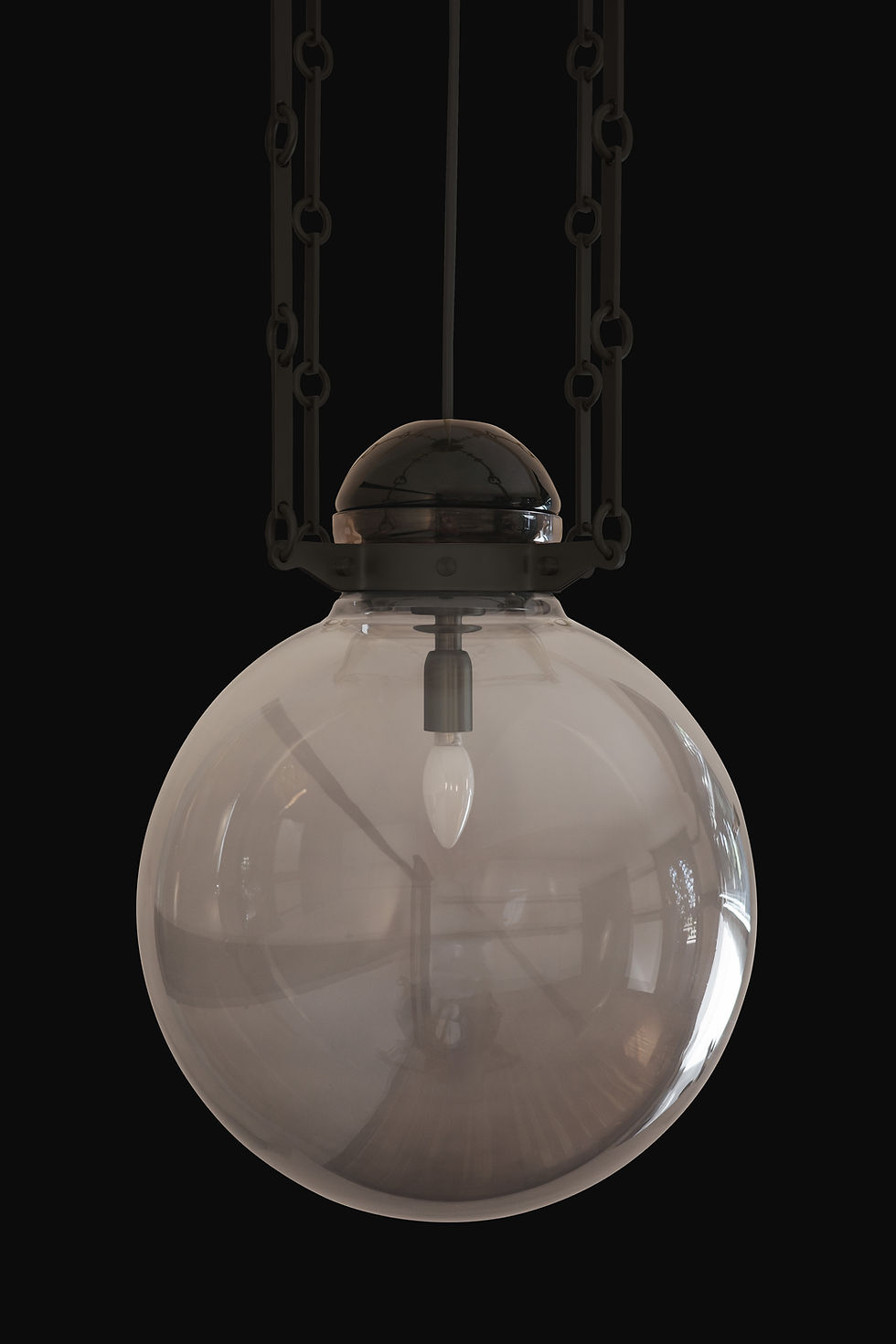 Thumbnail: Peri Chandelier BLK Fume Nero