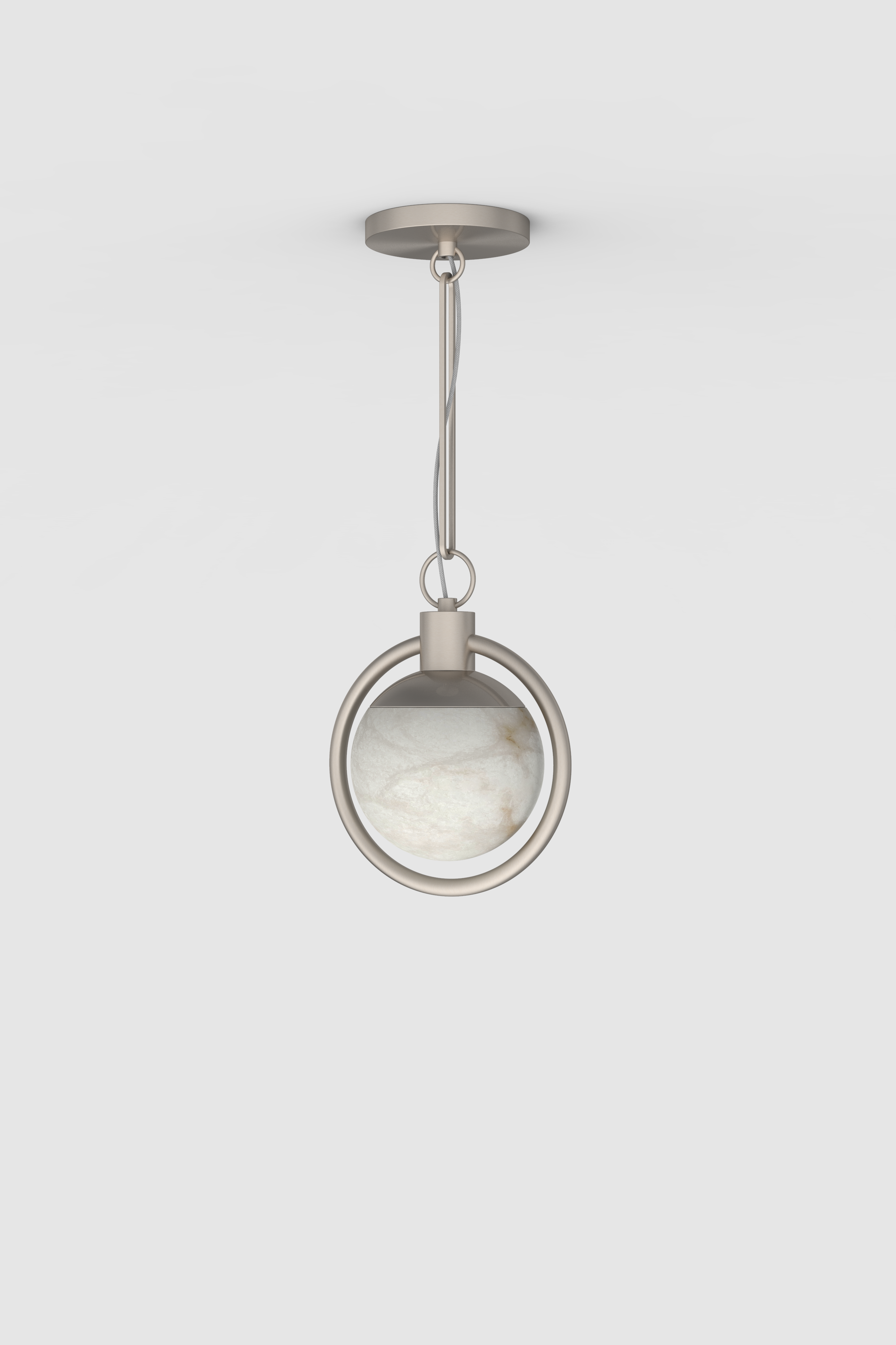 Trento Alabaster Flush Mount BN
