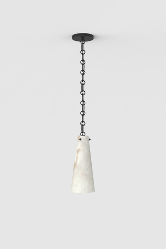 Lucca Alabaster Pendant 1 BLK | Orphan Work