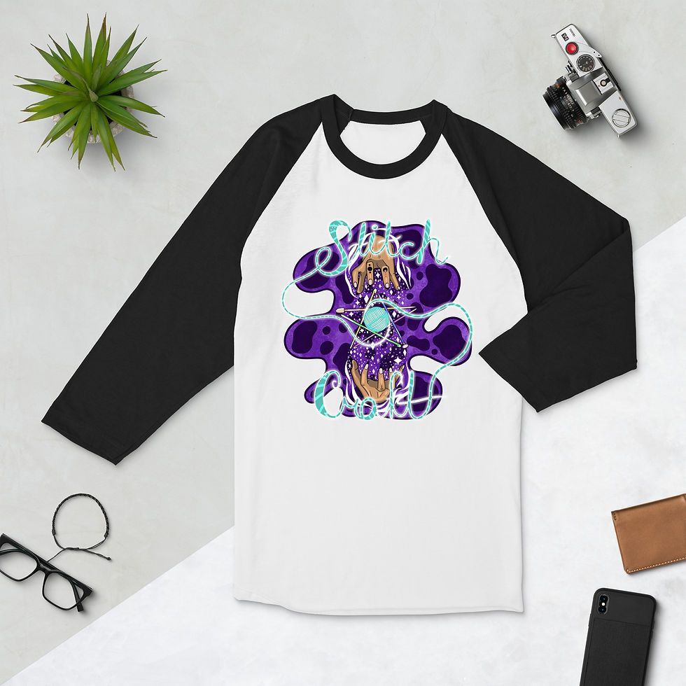 Stitch Craft 3/4 sleeve raglan shirt