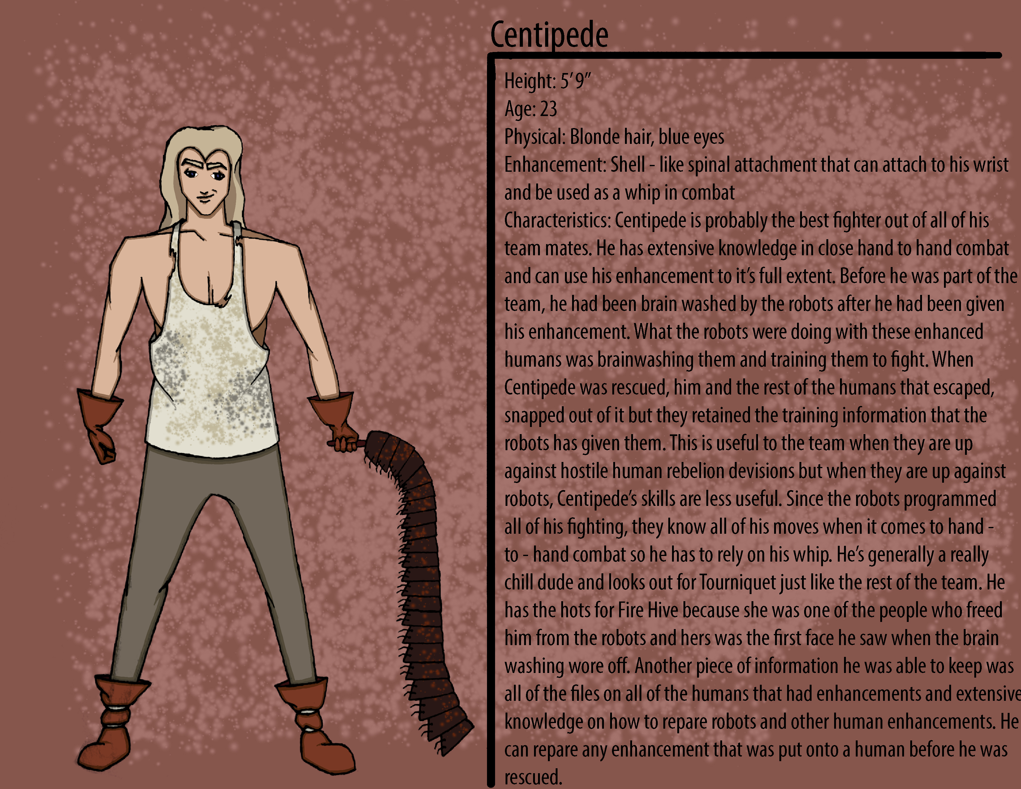 Centipede Character Description